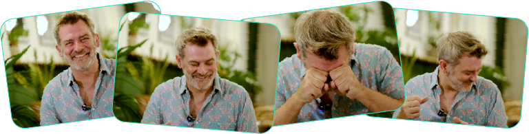 Behind-the-scenes blooper stills